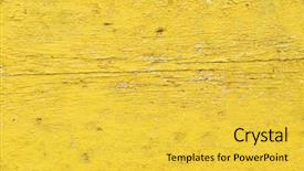  Presentation with yellow wood - Amazing PPT theme having grunge wood texture background backdrop and a yellow colored foreground