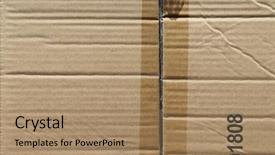  Presentation with corrugated cardboard - Slide deck with grungy background of an old background and a coral colored foreground