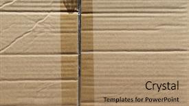  Presentation with corrugated cardboard - Slides enhanced with grungy background of an old background and a coral colored foreground