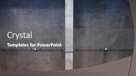  Presentation with pipes - PPT theme enhanced with grungy-construction-site-with-concrete background and a gray colored foreground