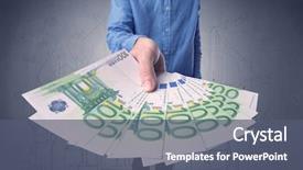  Presentation with budget - Presentation design with grungy drawings of a city background and a  colored foreground