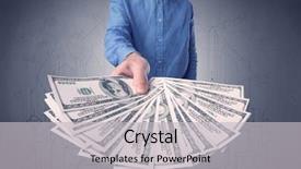  Presentation with bills - Audience pleasing PPT theme consisting of grungy drawings of a city backdrop and a  colored foreground