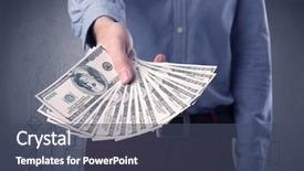  Presentation with bills - Amazing presentation design having grungy drawings of a city backdrop and a ocean colored foreground