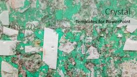  Presentation with wall - Colorful presentation design enhanced with grungy-green-billboard-wall backdrop and a seafoam green colored foreground