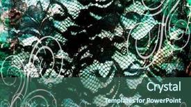  Presentation with green - Presentation theme having grungy lace background in shades background and a  colored foreground