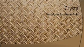  Presentation with diamond plate - Beautiful theme featuring grungy metal diamond plate backdrop and a coral colored foreground