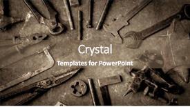  Presentation with processing - Presentation design enhanced with stained table background process background and a violet colored foreground