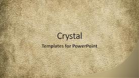  Presentation with leather - Amazing slides having grungy retro leather texture backdrop and a coral colored foreground