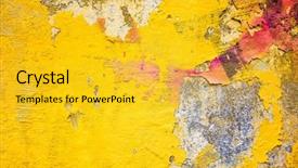  Presentation with sandstone - Colorful slides enhanced with grungy-wall-sandstone-surface-background backdrop and a yellow colored foreground