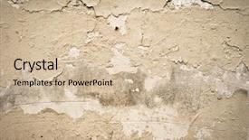  Presentation with sandstone - PPT layouts featuring grungy wall - sandstone surface background background and a soft green colored foreground