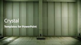  Presentation with factory - PPT layouts enhanced with grungy warehouse or factory interior background and a gray colored foreground