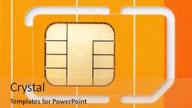  Presentation with gsm - PPT layouts with gsm - close-up of a mobile phone background and a yellow colored foreground