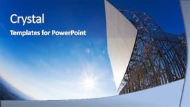  Presentation with gsm - Beautiful PPT theme featuring gsm - telecommunication tower on a bright backdrop and a ocean colored foreground