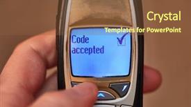  Presentation with gsm - Slide deck having gsm - turning on an old mobile background and a tawny brown colored foreground