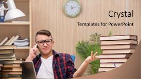  Presentation with school - Amazing slide deck having gsm - young student preparing for school backdrop and a lemonade colored foreground