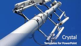  Presentation with gsm - Audience pleasing slides consisting of gsm antenna against blue sky backdrop and a ocean colored foreground