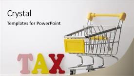  Presentation with tax - PPT theme consisting of gst - concept goods and service tax background and a white colored foreground