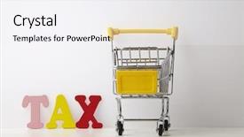  Presentation with tax - PPT layouts with gst - concept goods and service tax background and a sky blue colored foreground