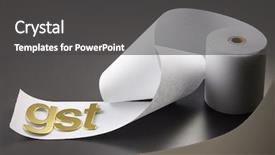  Presentation with alphabet - Theme enhanced with gst alphabet on the adding background and a dark gray colored foreground