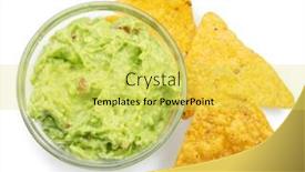  Presentation with corn - Slide deck having guacamole-bowl-and-corn-chips background and a  colored foreground