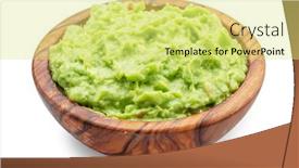  Presentation with clipping - Theme having guacamole-bowl-on-white-background background and a  colored foreground