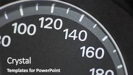  Presentation with control panel - Audience pleasing slide set consisting of guage - car control panel backdrop and a dark gray colored foreground