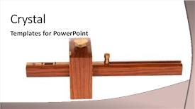  Presentation with rain gauge - PPT theme having guage - carpenters mortice marking gauge gage background and a white colored foreground