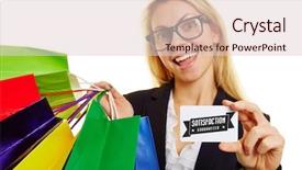  Presentation with customer satisfaction - Slide deck consisting of guaranteed while shopping with customer background and a lemonade colored foreground