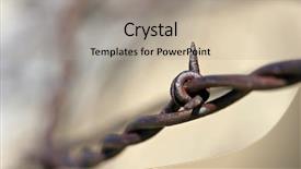  Presentation with barbed wire on the sky - Presentation theme enhanced with guard checkpoint - barbed wire abstract macro background and a  colored foreground