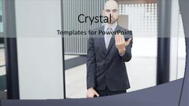 Presentation with airport security - PPT theme consisting of guard checkpoint - serious airport security in formalwear background and a light gray colored foreground