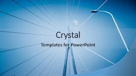  Presentation with clean - Amazing slide deck having guardrails - clean sky with modern bridge backdrop and a light blue colored foreground