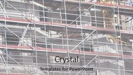  Presentation with scaffold - PPT theme enhanced with guardrails - scaffold background and a light gray colored foreground