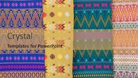  Presentation with textile - Presentation theme featuring guatemalan-handmade-textile-for-background background and a yellow colored foreground