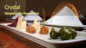  Presentation with guava - Slides consisting of guava dessert with cheese dulce background and a tawny brown colored foreground