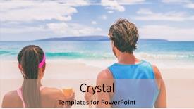  Presentation with guava - Amazing presentation theme having guava fruits - healthy people active lifestyle fitness backdrop and a lemonade colored foreground