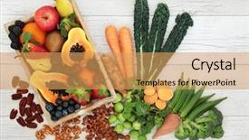  Presentation with fatty acids - Slide deck enhanced with guava fruits - high fibre super food concept background and a yellow colored foreground