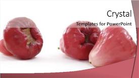  Presentation with red white blue confetti - Colorful PPT theme enhanced with guava juice - red juicy guavas on white backdrop and a white colored foreground