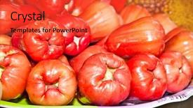  Presentation with market - PPT theme having small short-haired boy with a glass of fresh juice background and a tawny brown colored foreground.