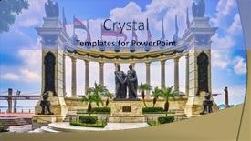  Presentation with ecuador - Presentation theme featuring guayaquil-ecuador-march-7-2020 background and a light blue colored foreground