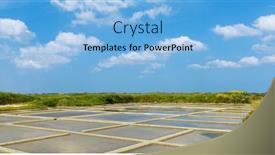  Presentation with reflection - Slides consisting of guerande-saltmarsh-with-reflection background and a light blue colored foreground