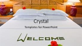  Presentation with welcome - Cool new slides with guest house - word welcome made of palm backdrop and a light gray colored foreground