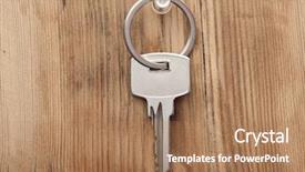  Presentation with key to success - PPT layouts consisting of guest opportunity - key of my success background and a coral colored foreground