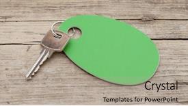  Presentation with key - Amazing slide deck having guest opportunity - key with a blank label backdrop and a mint green colored foreground