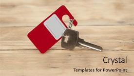  Presentation with key - Slides enhanced with guest opportunity - key with blank label background and a coral colored foreground