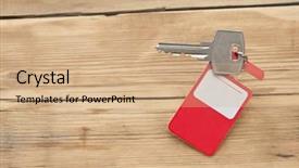  Presentation with key - PPT layouts with guest opportunity - key with blank label background and a coral colored foreground