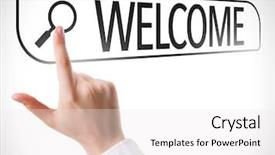  Presentation with search - Beautiful slides featuring guest opportunity - welcome written in search bar backdrop and a white colored foreground