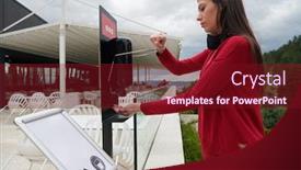  Presentation with corona virus - Cool new presentation design with guests-in-restaurant-washing-hands backdrop and a tawny brown colored foreground