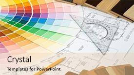  Presentation with color - Beautiful slide set featuring guia - abstract background from color guide backdrop and a lemonade colored foreground