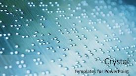  Presentation with page - Presentation design enhanced with guia - plain braille page macro foucs background and a light blue colored foreground