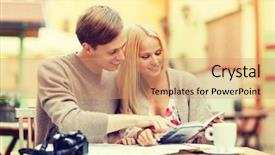  Presentation with city map - Slide deck with guia - summer holidays dating city break background and a coral colored foreground